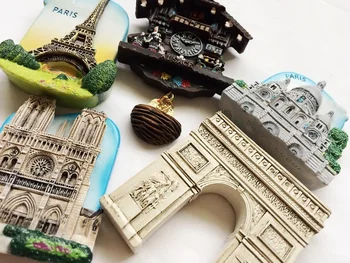 Francúzsko, Monako Chladnička Magnet 3D Paríž Provence Pekné Monte Carlo Normandie Chladnička Magnet Cestovanie so suvenírmi Dekor