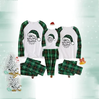 2 ks Rodinu Vianočné Koberčeky Pyžamo Nastaviť Maminku a Mňa Oblečenie, Detské Potápačské Santa Sleepwear VIANOCE Rodine Zodpovedajúce Oblečenie