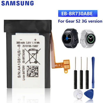 SAMSUNG Originálne Náhradné Batéria EB-BR730ABE Pre Samsung Výstroj S2 3G R730 SM-R735T SM-R730A SM-R735V SM-R730T SM-R730S 300mah