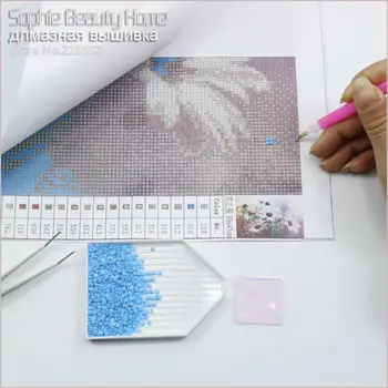 Sophie Krásy Nové Diy Mozaiky Remeselníci Diamond Výšivky Korálky Dieťa Šťastné Dievčatá Psa Diamond Maľovanie Cross Stitch Handwork Súpravy
