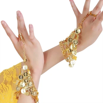 Tanečné Nosiť Bollywood Šperky pre Tanec Náramky 1 Pár Šperky Set Indické Šperky Príslušenstvo