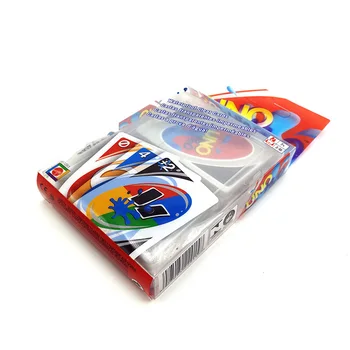 Mattel Hry UNO H2O Karty Hry Kreatívne Priehľadného Plastu Crystal Nepremokavé Hracie Karty Umyť Deti Hračky
