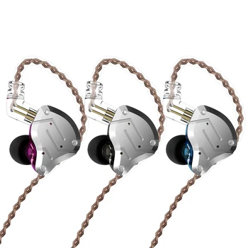 ZS10 Pro V uchu Slúchadlá Združení 4BA+ 1DD Hybrid 10 Jednotiek Hifi Basy Slúchadlá Monitor Slúchadlá Športové Potlačením Hluku 2PIN