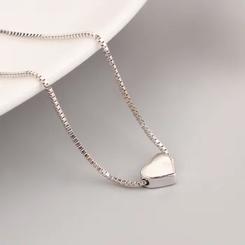 REETI Nové Modely reálnych 925 Sterling Silver Srdce Náhrdelníky Prívesok Hot Predaj Čistá Strieborné Šperky pre Ženy