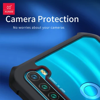 Shookproof Prípade Redmi Note8 8T Prípade, Ochranný Kryt, Airbag Bumper Kryt Priehľadný plášť Pre Xiao Redmi Note10 Lite Prípade