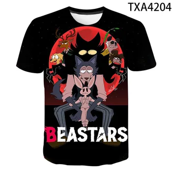Karikatúra animácie Beastars 3D Tričká Bežné Chlapec dievča Deti Streetwear Módy Vytlačené T-shirt Muži, Ženy, Deti v Pohode Topy Čaj