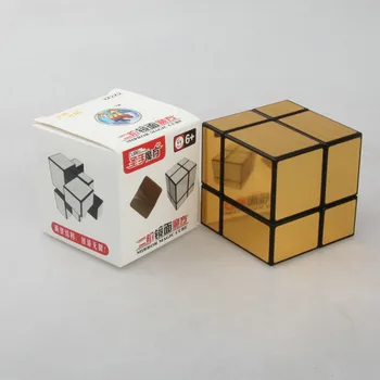Shengshou 2x2x2 Zrkadlo Magic Cube Bloky 5.7 cm Rýchlosť Magic Puzzle Kocky 2x2 Cubo Magico s Zrkadla Nálepky Vzdelávania Hračky