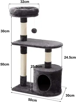 Cat Scratch Príspevky Mačka, Strom, preliezky Rada Post s Cat Tower Miestnosti Visí Woobies Hračka Dve Platformy