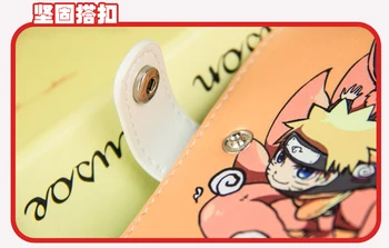 Anime Naruto Uzumaki Krátke Tlačidlo Peňaženky Cartoon Skladacie Zips Kabelku Mince Taška