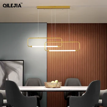 Nové Gold Black Moderné LED Prívesok Svetlá Pre Jedáleň, Spálňa, Kuchyne Domova Svietidlá Vnútorné Osvetlenie Svietidlá AC90-260V
