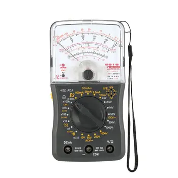 Mini Vreckový Analógový Multimeter AC/DC Voltmeter Ammeter Odpor Kontinuity Kapacitu Poistky & Diódy Tester