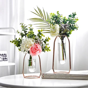 Nordic Domáce Dekorácie Príslušenstvo Decoracion Hogar Moderno Váza Výzdoba Domov Terárium Sklenené Vázy na Kvety Obývacia Izba