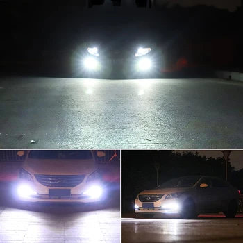 2 ks H1 H3 auto LED Žiarovka Hmlové Svetlá, Super Svetlé 12MD 3030 6000K Auta 12V Jazdy Deň Beží Lampa Auto White modrá oranžová ružová