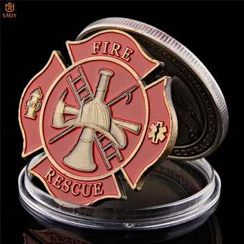 5 KS American Požiarna Záchranná Služba Ľudí, USA Kovové Hasičov Výzvou Pamätné Mince Zber Hodnota