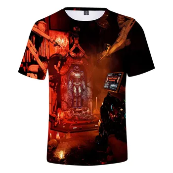 Streľba Hry DOOM Večný 3D Vytlačené T Shirt Deti, Mužov, Ženy Harajuku T-tričko Krátky Rukáv Tričko Tee Značky Tričká Oblečenie