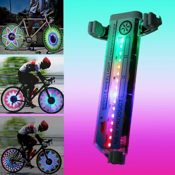 Nepremokavé Hovoril Svetlo 16 LED stropné Svetlá na Bicykli jazda na Bicykli Kolesa Signálneho Svetla Farebné Bicykli jazda na Bicykli Špice Kolesa Svetlá