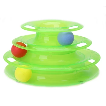 Vtipné Pet Mačka Crazy Ball Disku Interaktívne Hračky Zábavný Doska Trilaminar Hračka