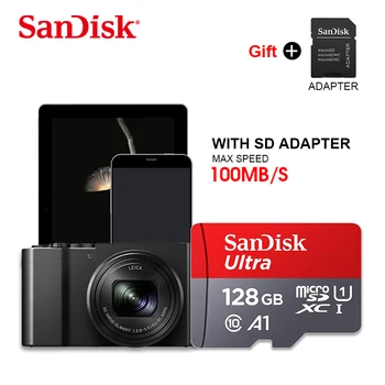 SanDisk Ultra 64GB 32 GB, 16 GB Micro SD Kartu Max Čítať Rýchlosť 98M/s Class10 A1 UHS-1, Flash Karty TF Kartu Microsd 128 gb kapacitou 256 GB