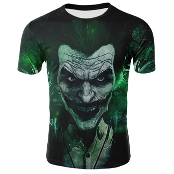 Nové Klaun Hot Predaj Wild 3D Vytlačené T-shirt pánske Klaun Horor Film Bežné Zábava T-shirt 2020 Letné Módy Krátky Rukáv