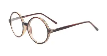 Nadrozmerná 58mm Vintage Okrúhle Okuliare Rámy Plný Rim Muži Ženy Retro Okuliare Okuliare Okuliare krátkozrakosť Rx môcť