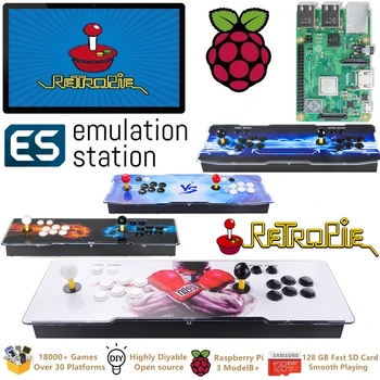 Nové Raspberry Pi 3 Model B+ Arcade Video Herné Konzoly Retropie Arcade Kabinetu DIY 18000+ Retro Arkádovej Hry, Emulácia Stanice