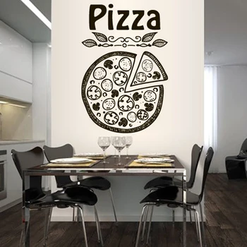 Pizza, Pizzeria Taliansko Potravín Módny Vzor Odnímateľné Steny Nálepky Kuchyňa Vinyl Stenu Reštaurácia Umenie Plagátu nástenné Maľby LW350