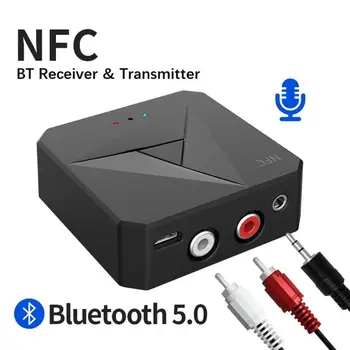 NFC Ploche Bluetooth Prijímač BT Vysielačom Bluetooth 5.0 3.5 mm AUX Jack RCA R9CB