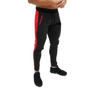 2021 Mužov Bežecké Nohavice Telocvični Jogger Vysoko Elastické Športové Nohavice Telocvični Príležitostné Cvičenie Prúžok Sportwear Muž Sweatpants
