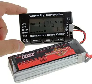 SoloGood 7 Digitálny Lipo Batérie Kapacity Checker Meter Tester pre NiMH Nicd Život LiPo Li-ion Batéria