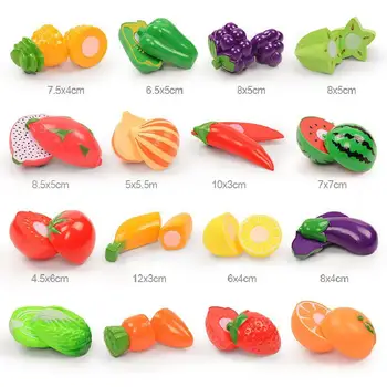 37 Dielna Sada Predstierať, že Hrať Hračky Zeleniny, Ovocie, Pizza Hračky Magnetické Hračky Detí Kuchyňa Hračky, detské Narodeninové Darčeky