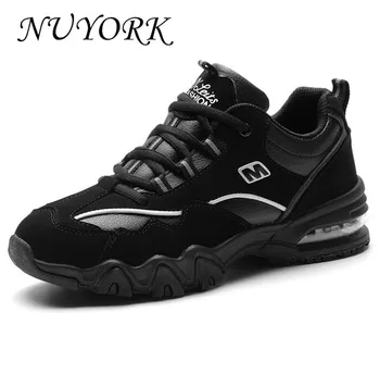 NUYORK Nový záznam hot predaj zimných pu plus velvet Mužov a žien bežecká obuv tenisky 816A-816B#