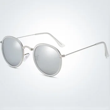 Dizajn značky Polarizované slnečné Okuliare Mužov Okrúhle Slnečné okuliare Classic Jazdy Slnečné Okuliare Retro Ženy UV400 Odtiene gafas de sol