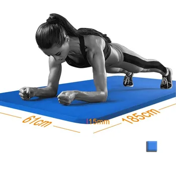 Yoga Mat Cvičenie Pad Domov Non Slip Koberec Mat Pre Začiatočníkov Fitness Gym Rukoväť 15 mm Rohože Zdravie schudnúť Dropshipping#2