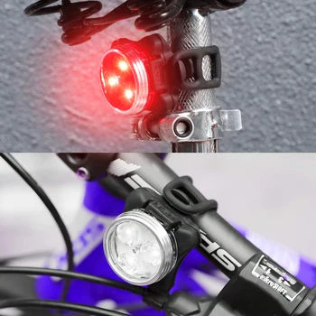 Najpredávanejšie 350LM 3x LED Vedúci Svetlo na Bicykel Cyklistické Doplnky, Predné Svetlo, predné svetlo Bicicleta +USB Kábel+ Batérie 2 Farba