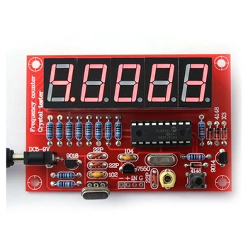 ELEGAN-50 MHz Crystal Oscilátor s Frekvenciou počítadlo Testery DIY Kit 5 Rozlíšenie Digitálne Červená