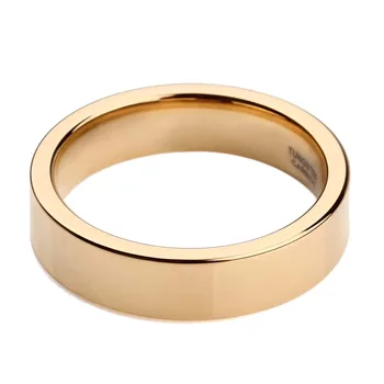 8 mm Luxusné Zlaté Karbid Volfrámu Krúžok Leštené Pre Ženy Snubné prstene pánske Zásnubné Prstene Módne Šperky Anti-Scratch