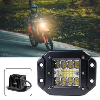 2 KS 5Inch 48W 16 LED Pracovné Svetlo pre Vozidla Suv Motocross Flush Mount LED Worklight 12-24V Univers LED Reflektor pre Auto, Motocykel