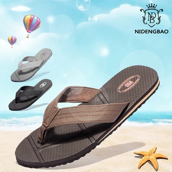 NIDENGBAO Flip Flops Mužov Letné Plážové Sandále Veľká Veľkosť 40-48 Black Man Topánky Non-slip Papuče zapatos de hombre chaussure