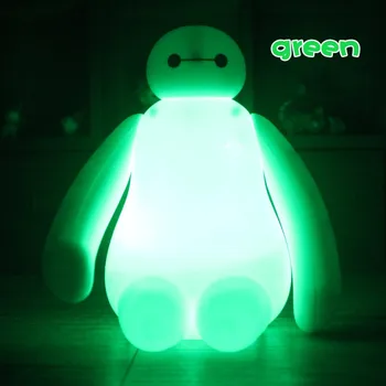 RGB Stmievateľné Tvorivé Nový Veľký Hrdina Roztomilý Kreslený Baymax LED USB Nabíjanie Nočné Svetlo Spálňa Lampa Deti Darček Nočné Lampy Deti