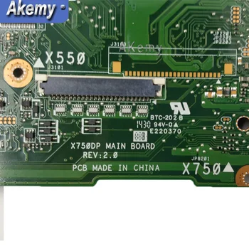 X550DP LVDS Pre Asus X750DP K550D X550D X550DP notebook doske X750DP Rev2.0 doske testované práca