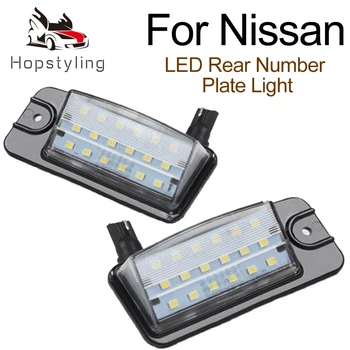 2 ks Auto LED Licenčné Číslo Doska Svetlo Svetlá Na Nissan X-Trail T32 Maximá Rogue NV1500 NV2500 NV3500 Murano Altima
