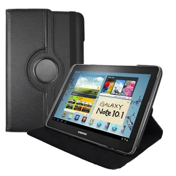 Rotujúce stojan, kryt pre Samsung Galaxy Note GT-N8000 N8013 prípad tabletu - pu kožené 360 stupeň prípade Note 10.1 (2012 editon)