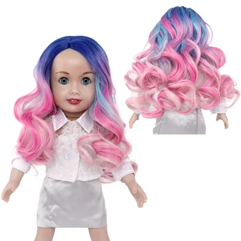 Bábika príslušenstvo Americký vlasy, Oblečenie kučeravé vlasy sa Hodí 18-palcové Bábiky Ako Naša Generácia Môj Život American Doll Oblečenie parochne