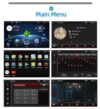 Eunavi Auto Multimediálny Prehrávač Univerzálny Pre Nissan Android 10 2Din Auto Rádio Dotykový displej GPS Navigácie DVD Headunit RDS WIFI