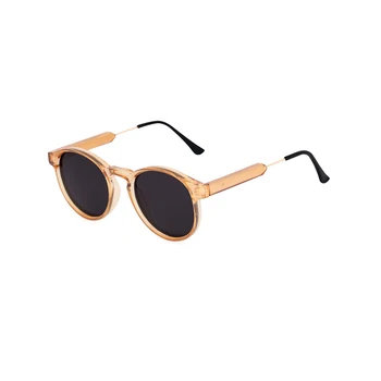 Iways retro polarizované slnečné okuliare ženy muži 2019 módne acetát kolo rám značky dizajnér slnečné okuliare UV400