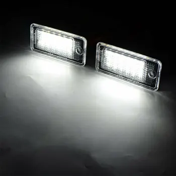 2 KS 18 LED Error Free špz Svetlo Lampy Pre Audi A3 A4 A5 A6 A8 B6 B7 Q7