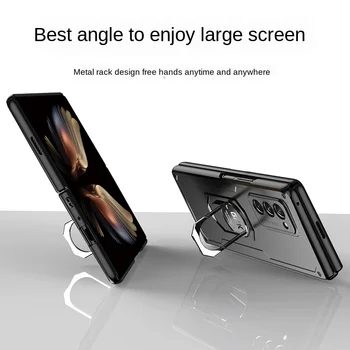 S Prst prsteň Skladacie puzdro Pre Galaxy Z Fold 2 5G puzdro Pre Galaxy Z Fold2 Prípade PC materail puzdro Pre Galaxy Z Fold2