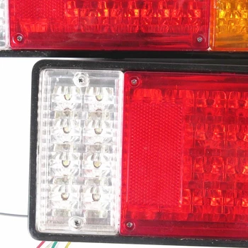 2 ks 12V 44 LED Zadné Ostrohové Stop svieti Lampa pre Vozidlo Náves Nákladný Caravan 24V LED zadné Svetlá 9-32V