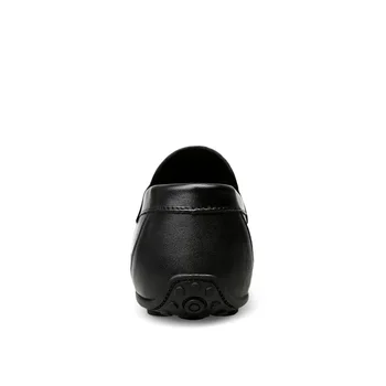 Originálne Kožené Bežné Mužov Topánky Sklzu na Mužov Značky Módnych Ručné Lodné Topánky Pohodlné Muž Bytov Moccasins Loafer Plus Veľkosť