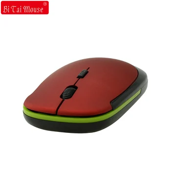 Bts 2.4 GWireless Myš Mini USB Bezdrôtový Prijímač 1600DPI Optical Gaming Mouse Červená